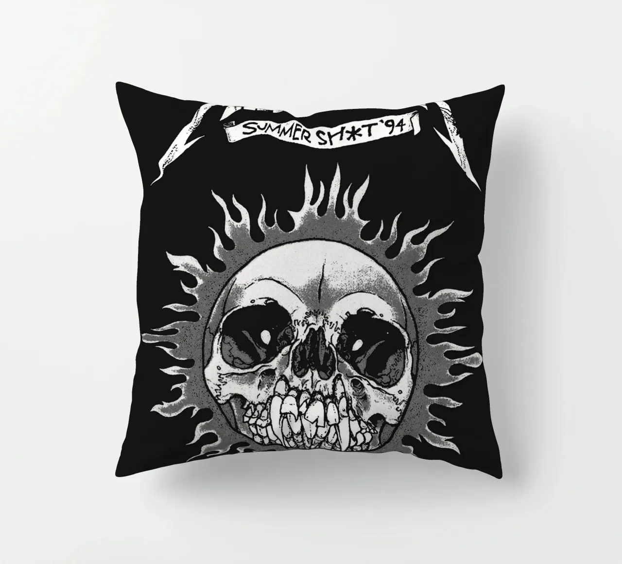 metallica band art decorative cushion by vanhesling
