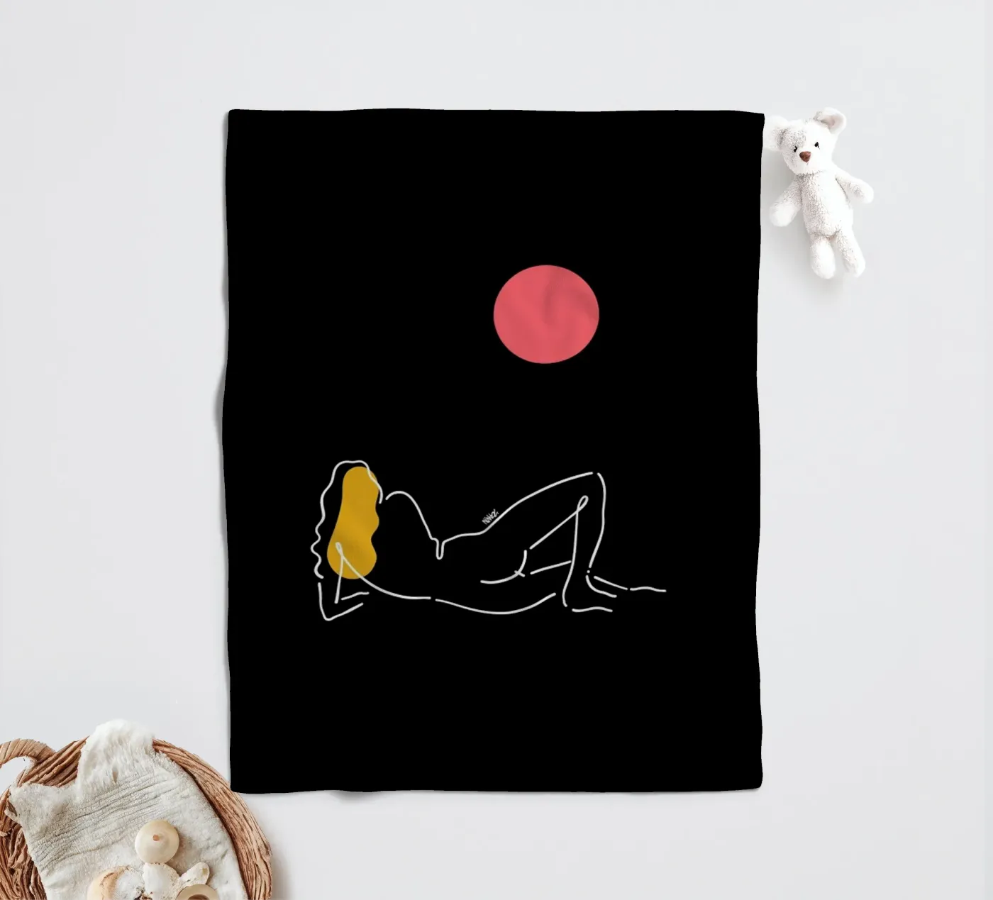 Moon fleecedeken van Ninhol