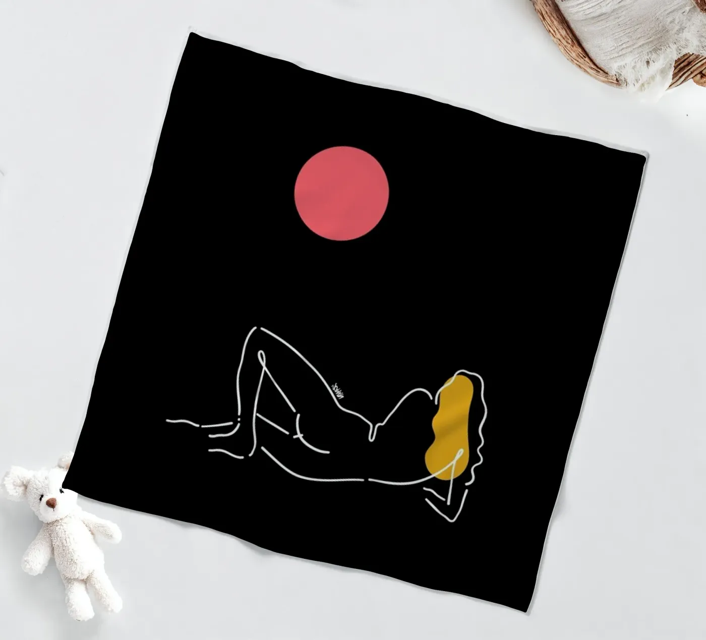 Moon fleecedeken van Ninhol