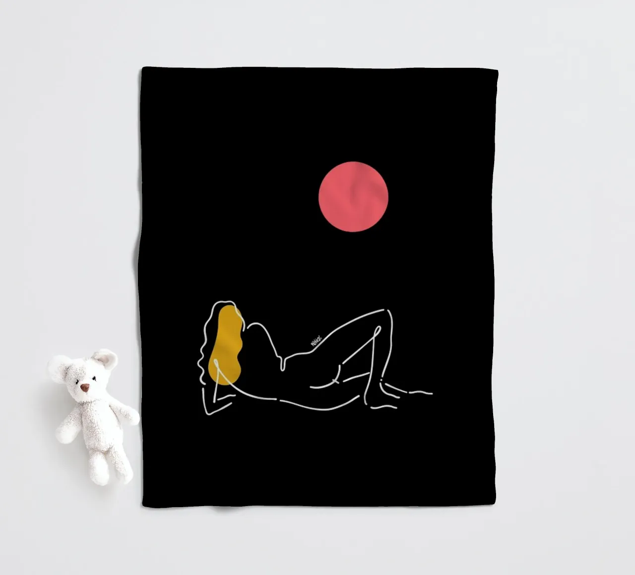 Moon Fleecedecke von Ninhol