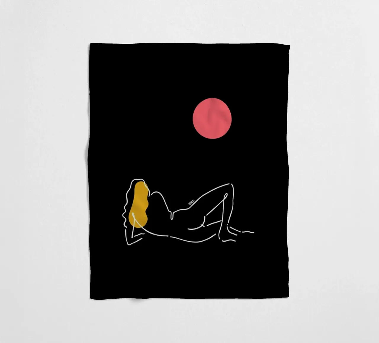 Moon Fleecedecke von Ninhol