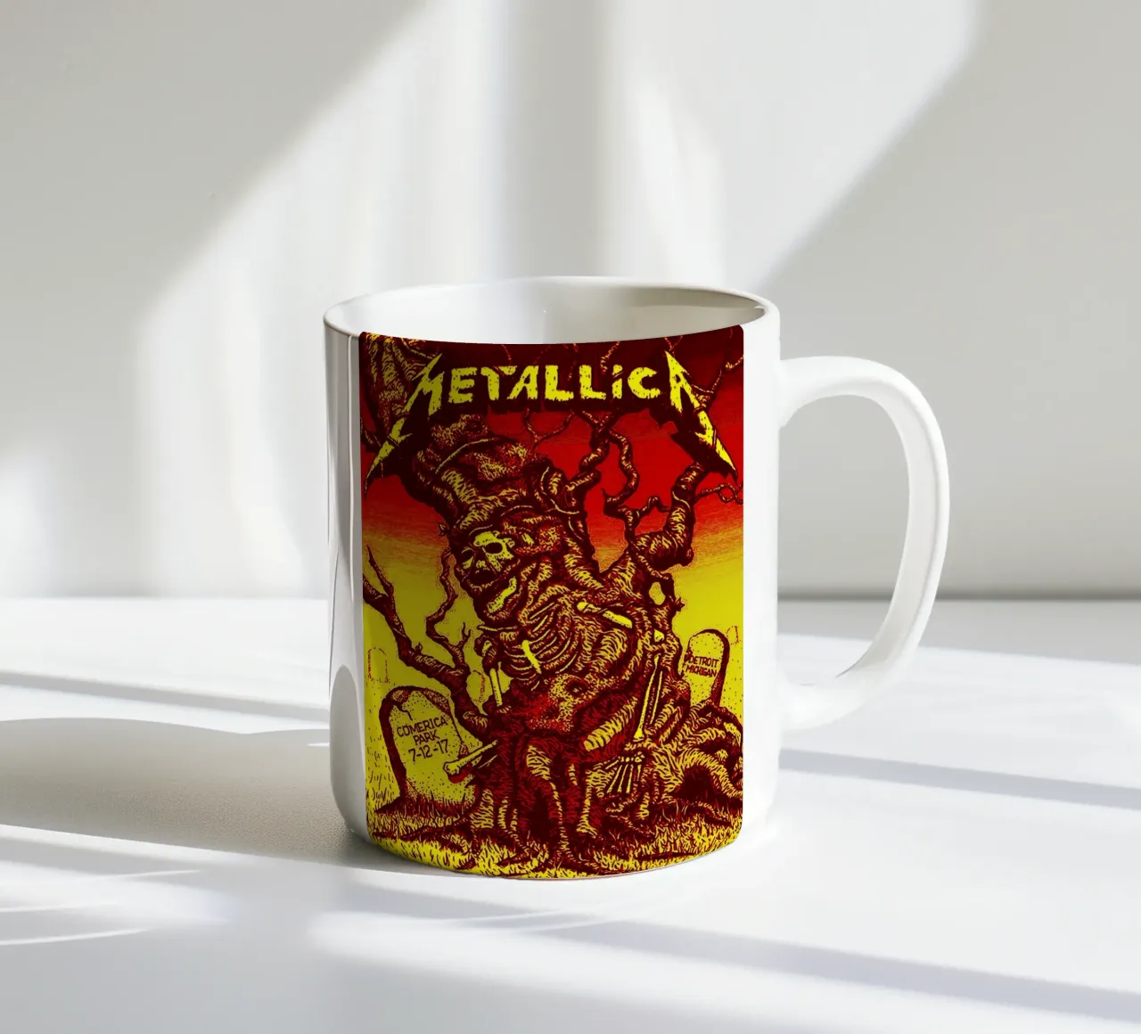 metallica band art tazza in ceramica da vanhesling