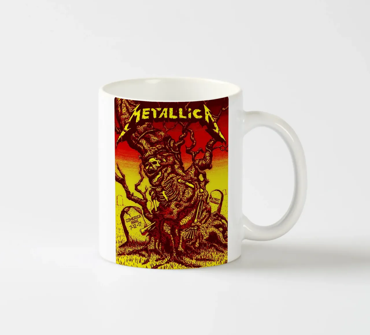 metallica band art tazza in ceramica da vanhesling