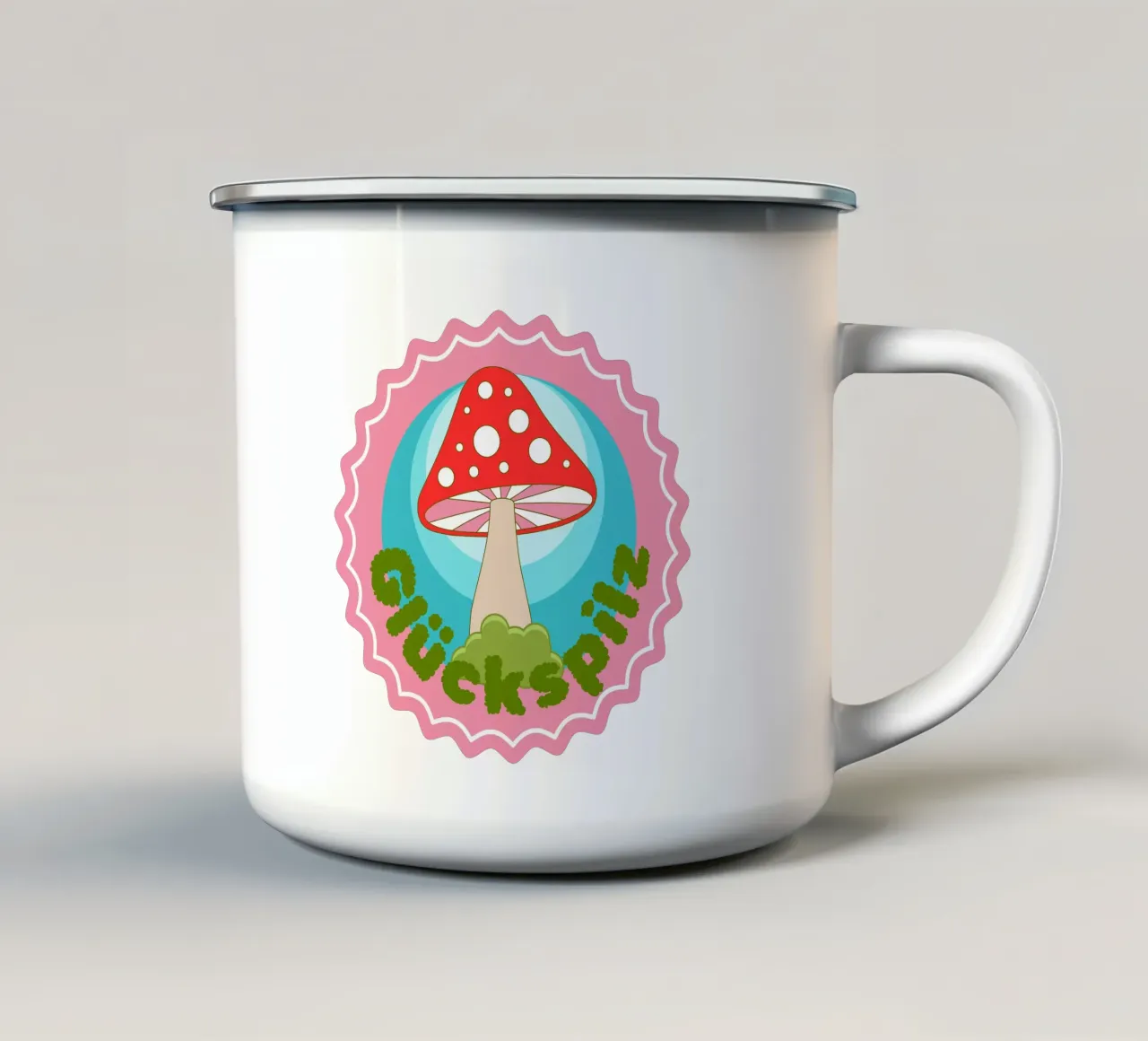glückspilz tazza in smalto da fummelhummel