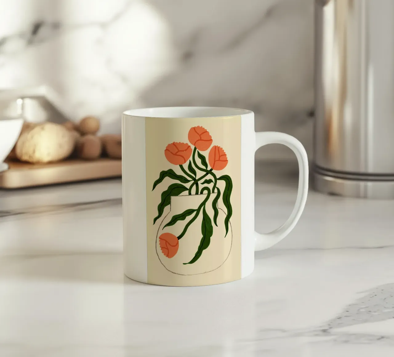 Marigolds in Motion tazza in ceramica da Pure