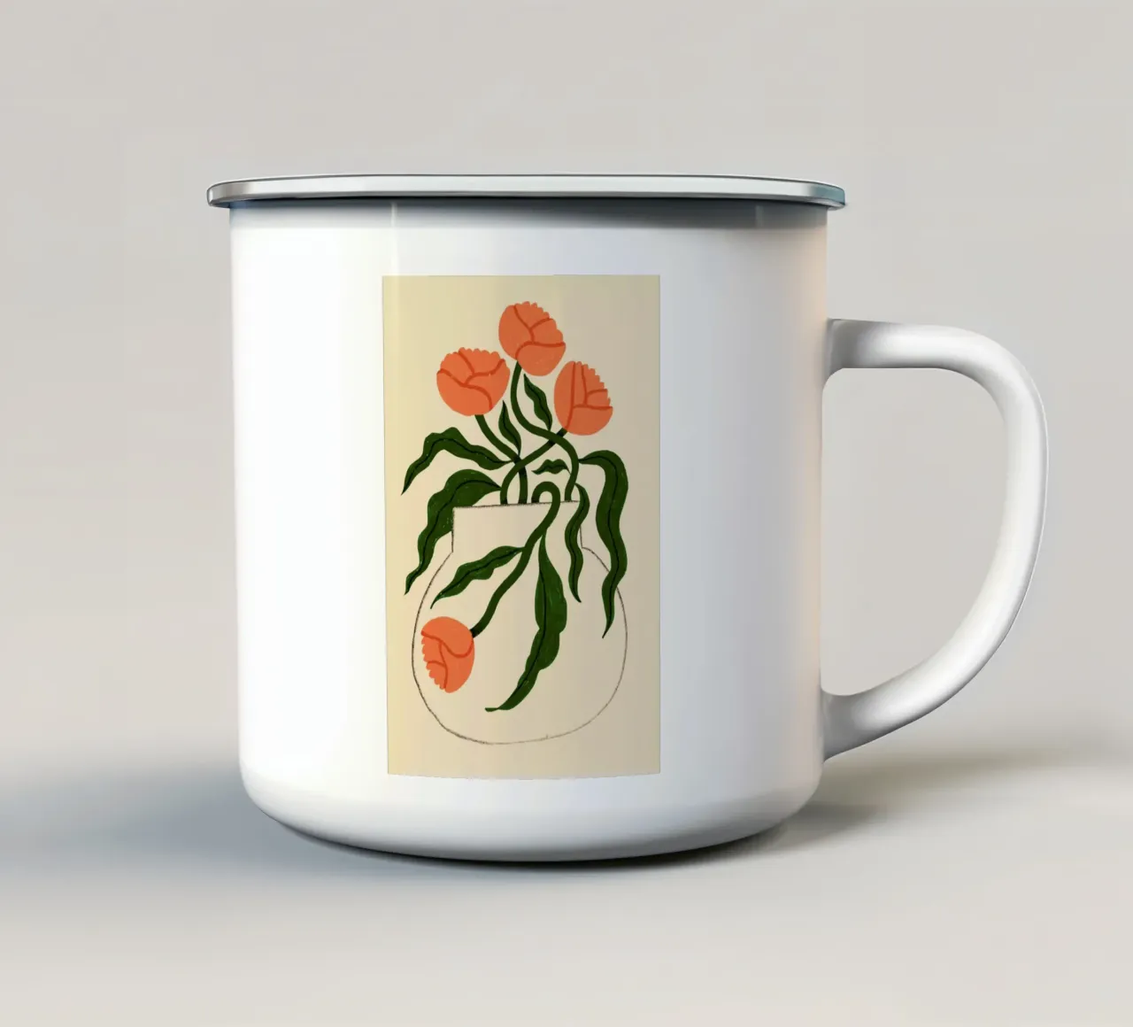 Marigolds in Motion tazza in smalto da Pure