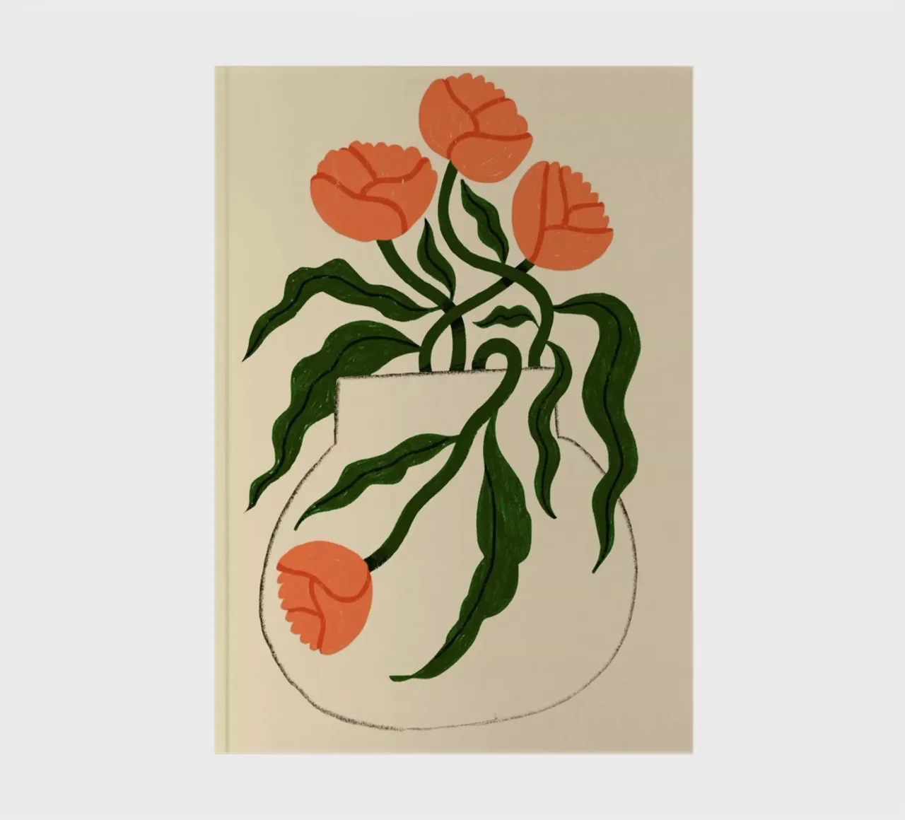 Marigolds in Motion notebook by Pure