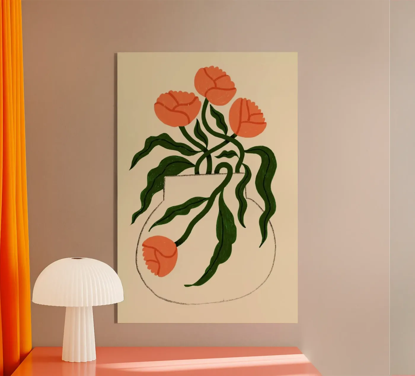 Marigolds in Motion plexiglass da Pure