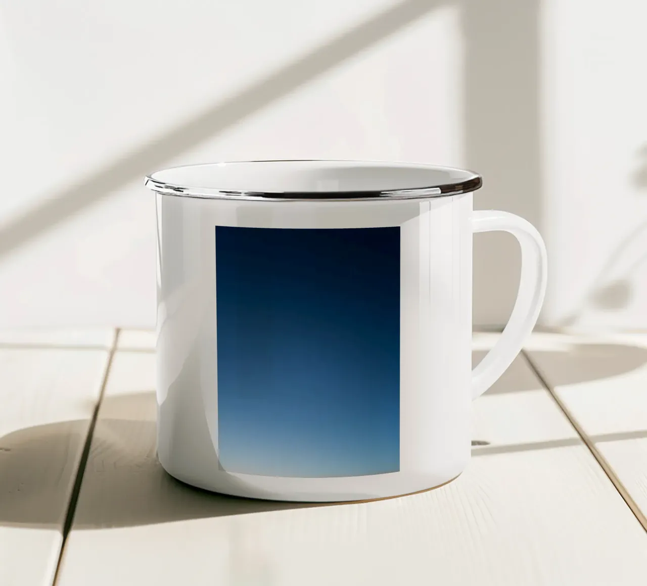 Blaue Stunde tazza in smalto da Flo Klein