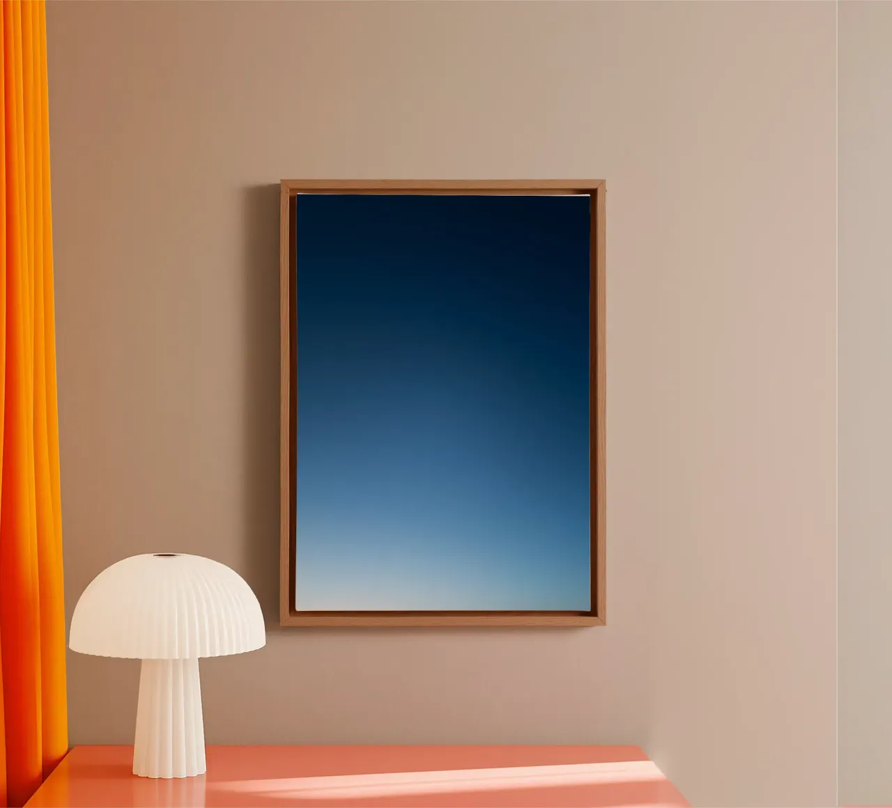 Blaue Stunde tela con Cornice a cassetta da Flo Klein