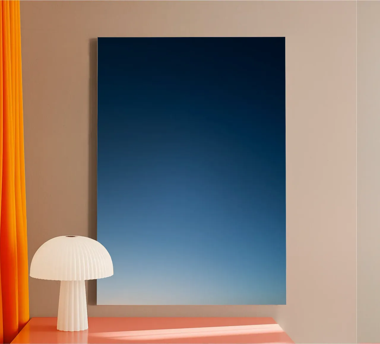Blaue Stunde tela con Cornice a cassetta da Flo Klein
