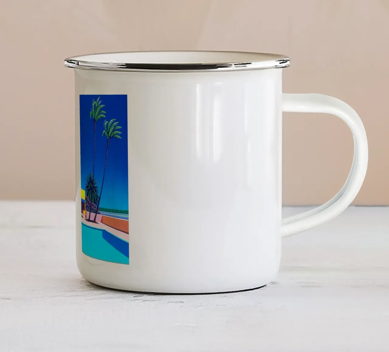 Piscina Hiroshi Nagai tazza in smalto da Giox Store Legendary