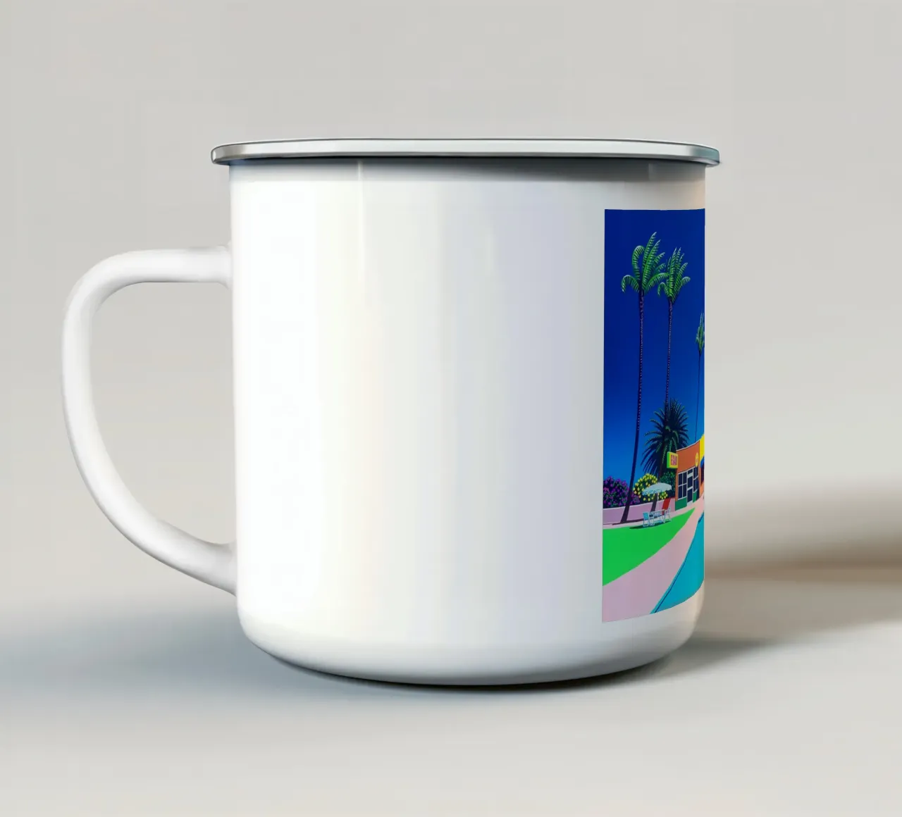 Piscina Hiroshi Nagai tazza in smalto da Giox Store Legendary