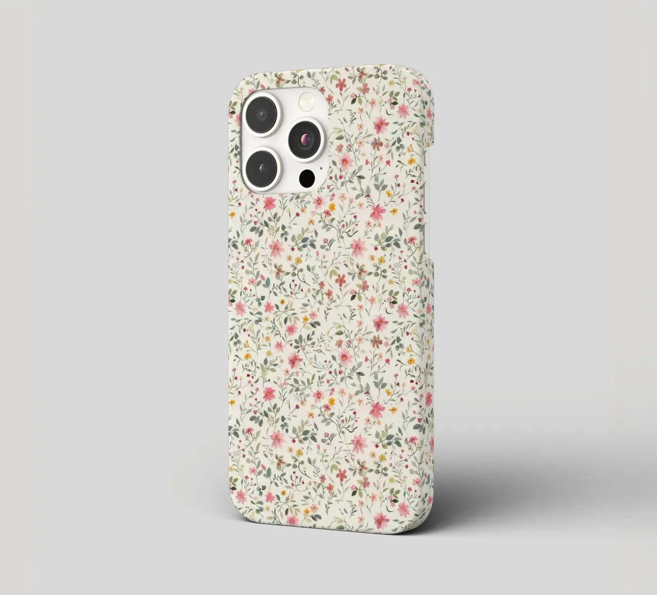 Boho Meadow – Floral Pattern in Blush, Sage & Honey iphone case by Moodwall