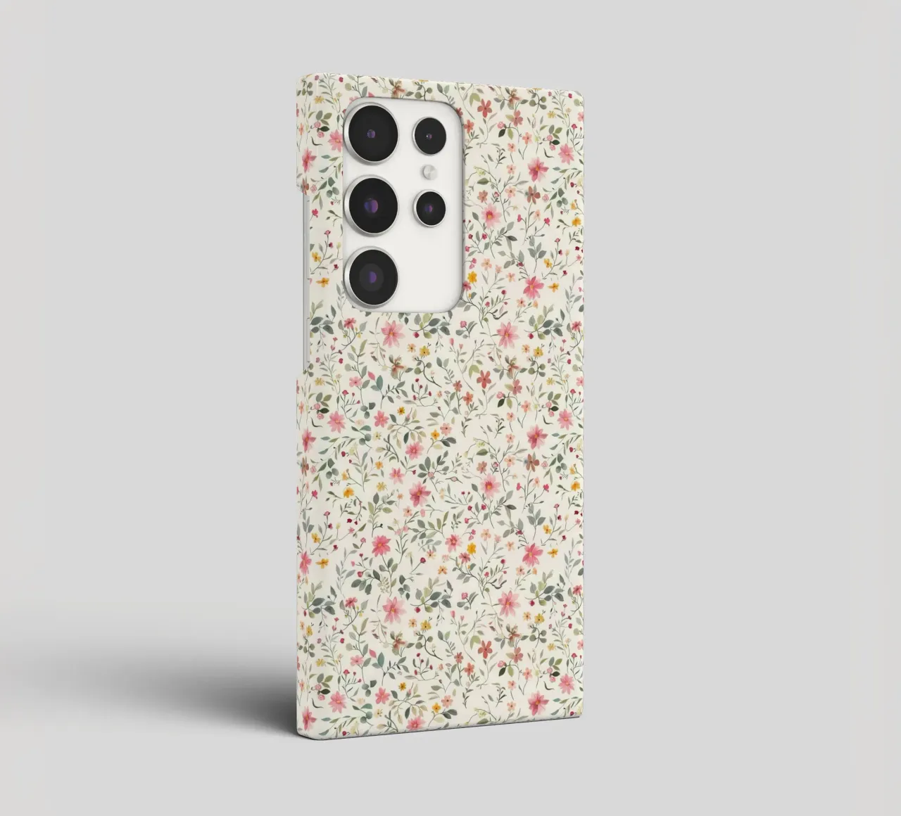 Boho Meadow – Floral Pattern in Blush, Sage & Honey samsung phone case by Moodwall