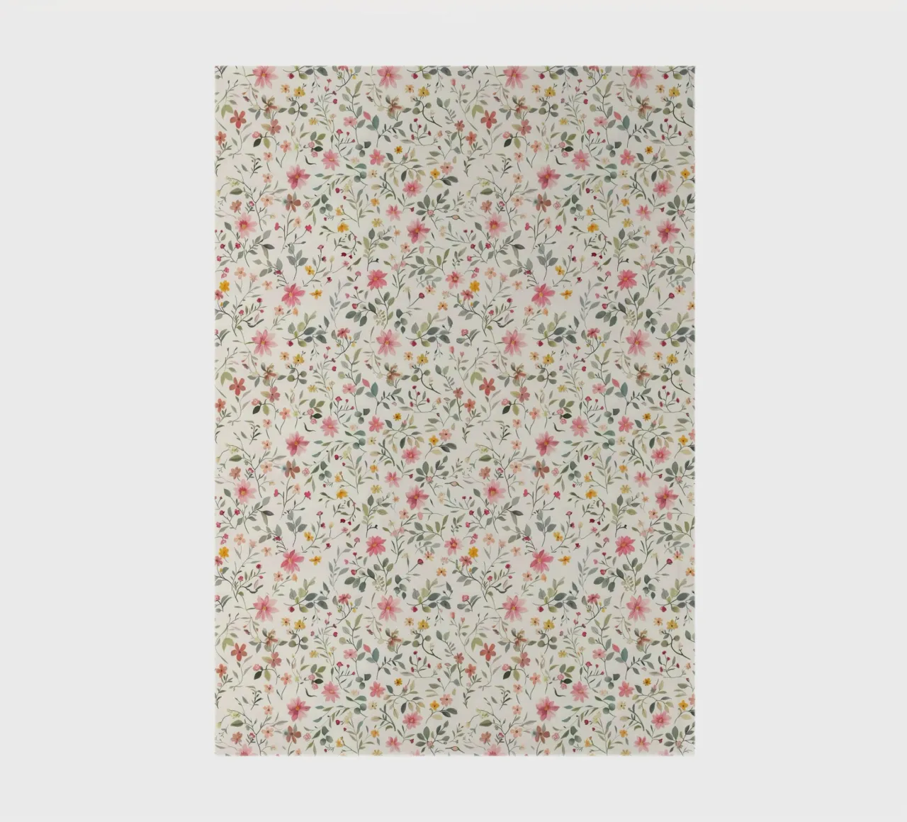 Boho Meadow – Floral Pattern in Blush, Sage & Honey notebook by Moodwall
