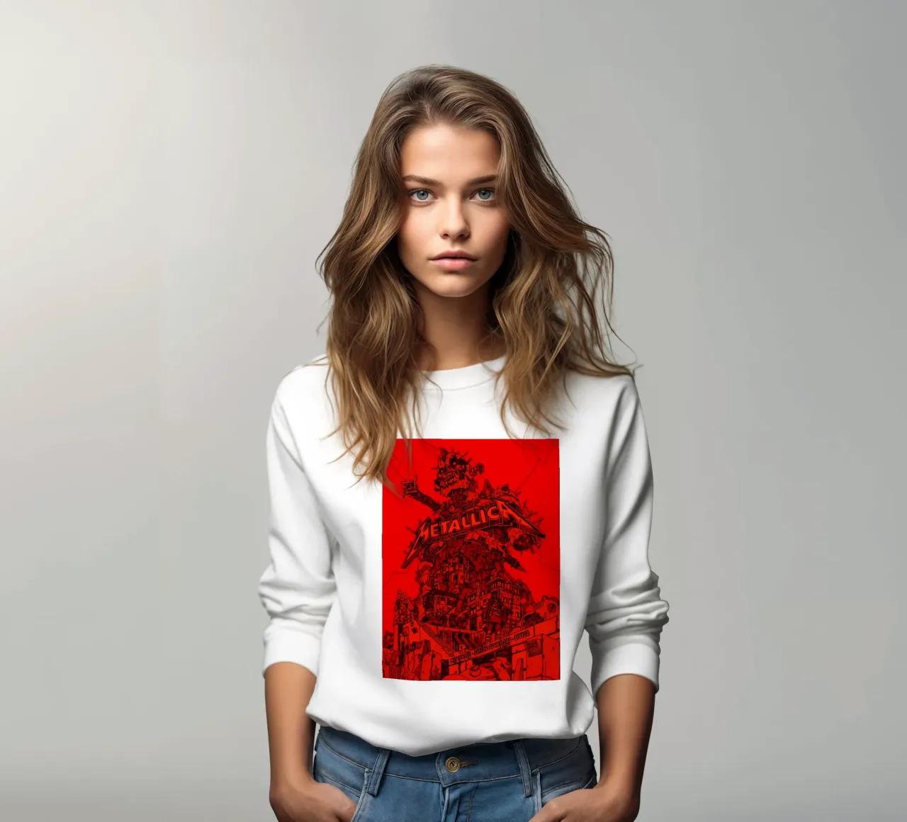 metallica band art sweatshirt by vanhesling