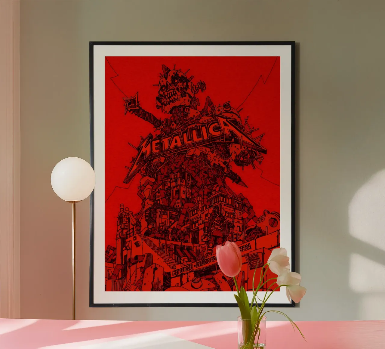 metallica band art carta hahnemühle da vanhesling