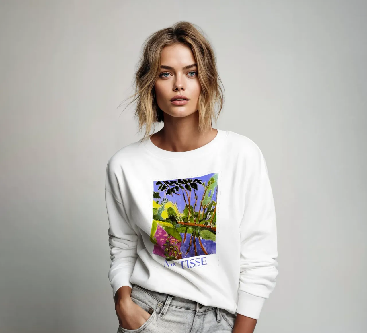 reverside view sweatshirt by sazkia art
