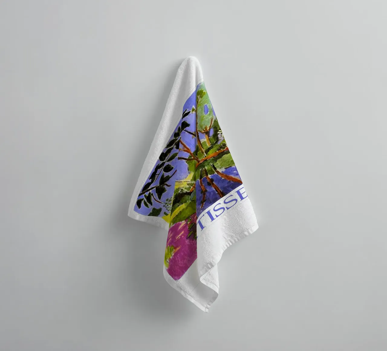 reverside view towel by sazkia art