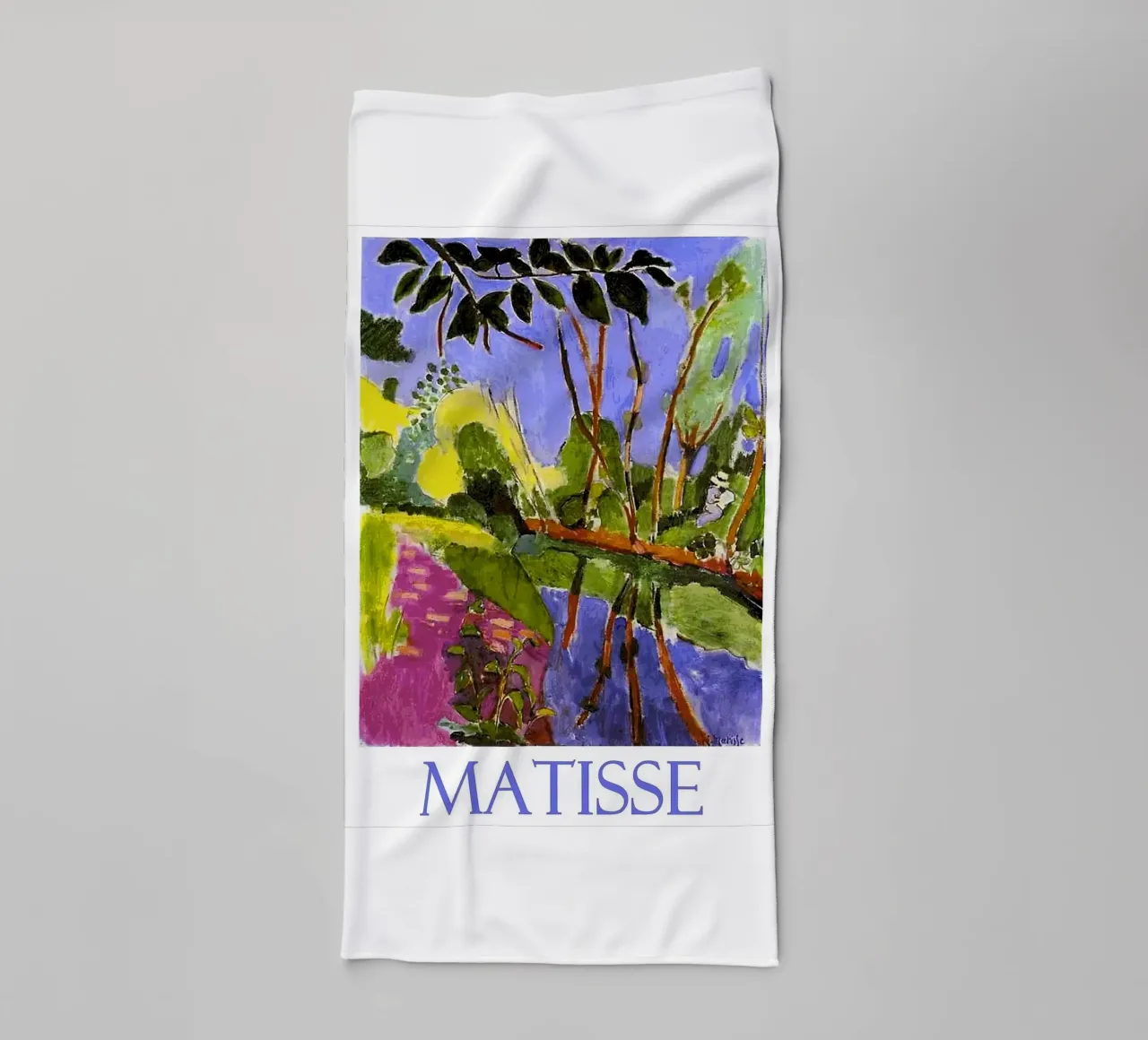 reverside view towel by sazkia art