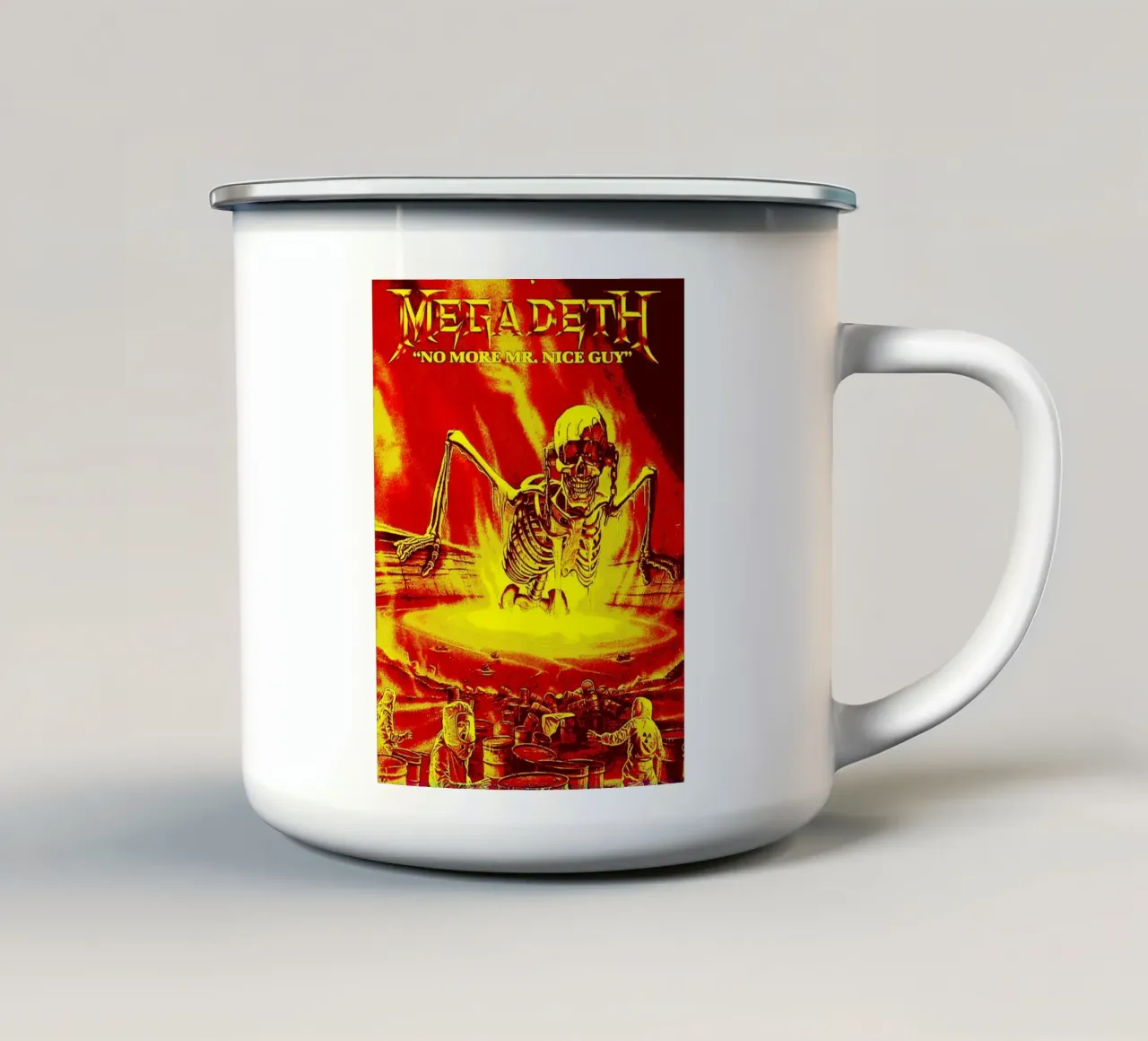 megadeth band art tazza in smalto da vanhesling