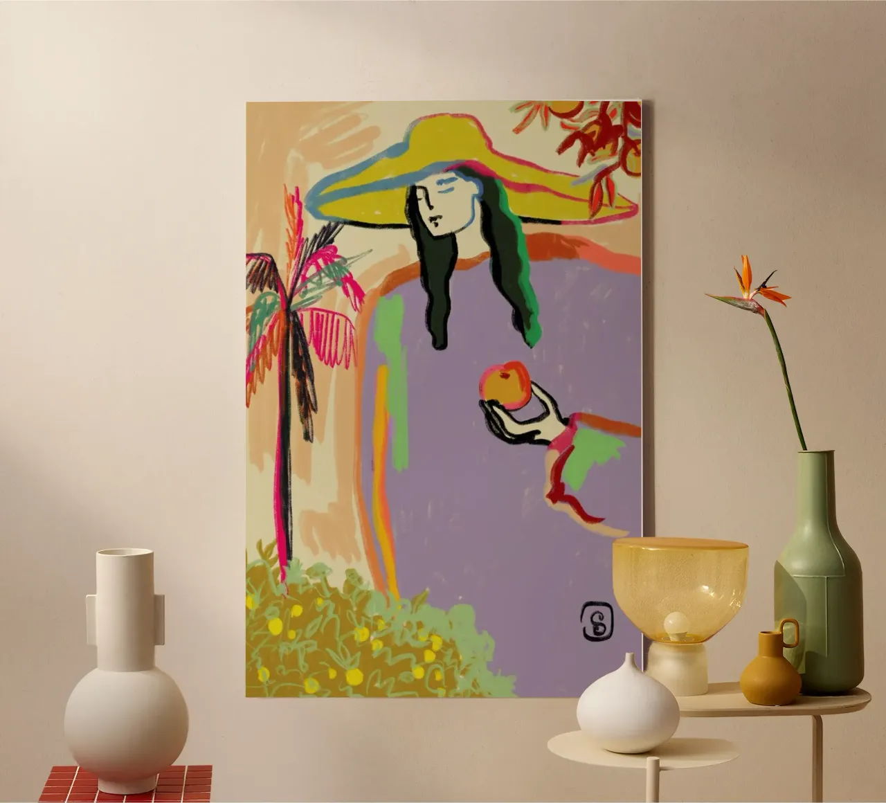 Harvest canvas by Sandra Poliakov