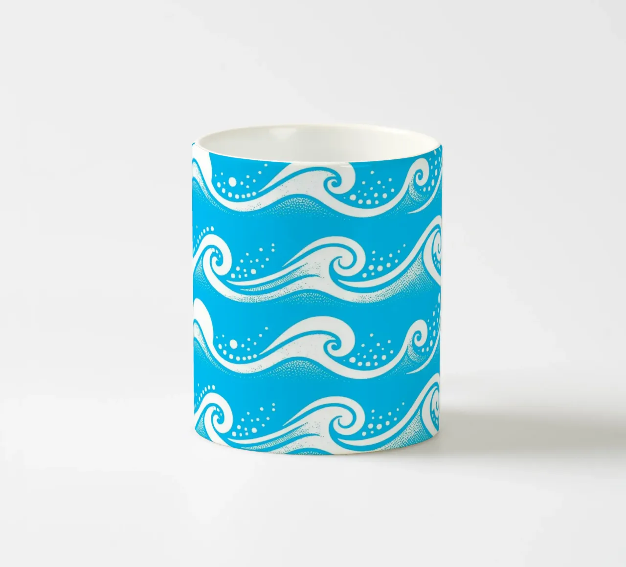 Onde Acqua Blu Bianco tazza in ceramica da SilverPegasus