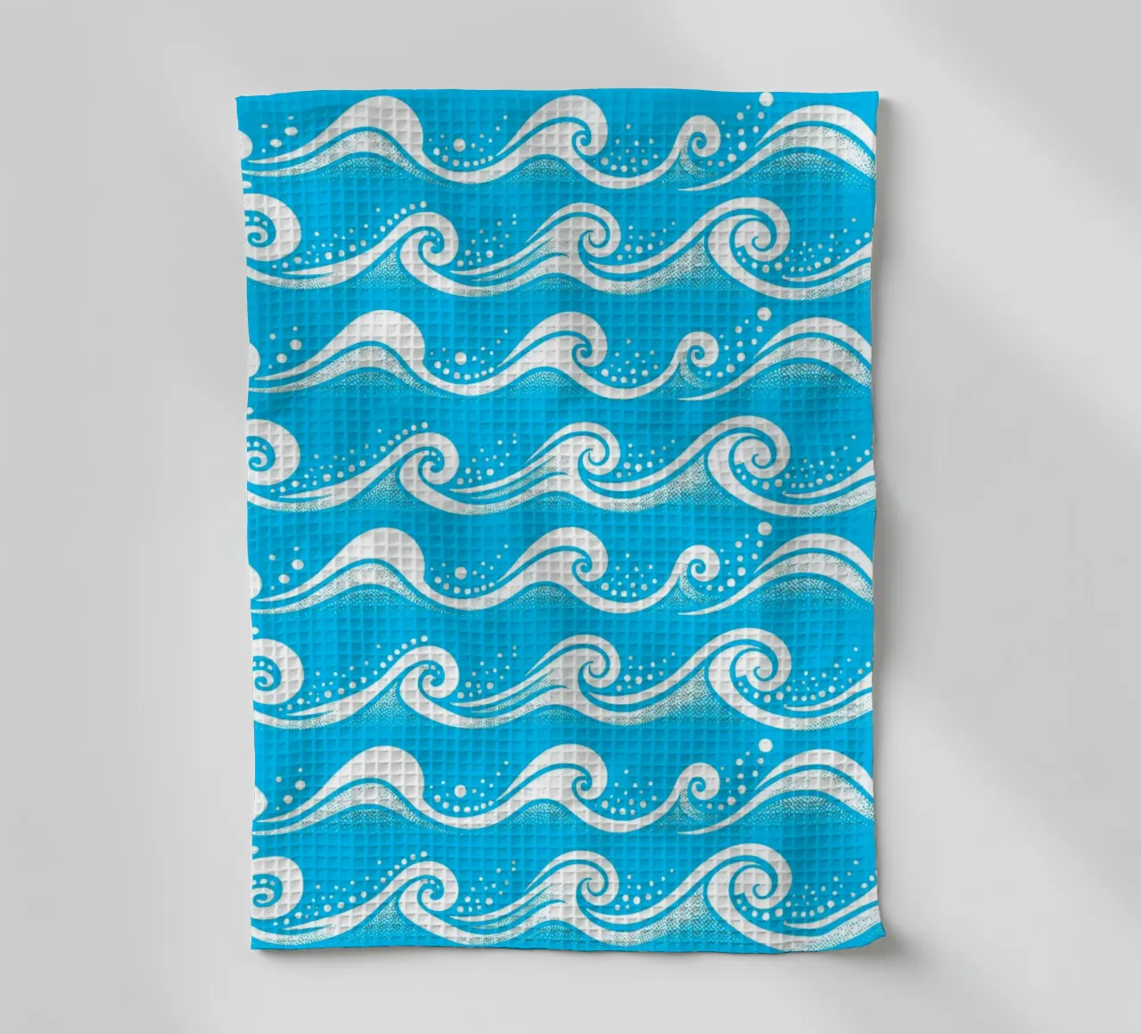 Onde Acqua Blu Bianco canovaccio da cucina da SilverPegasus