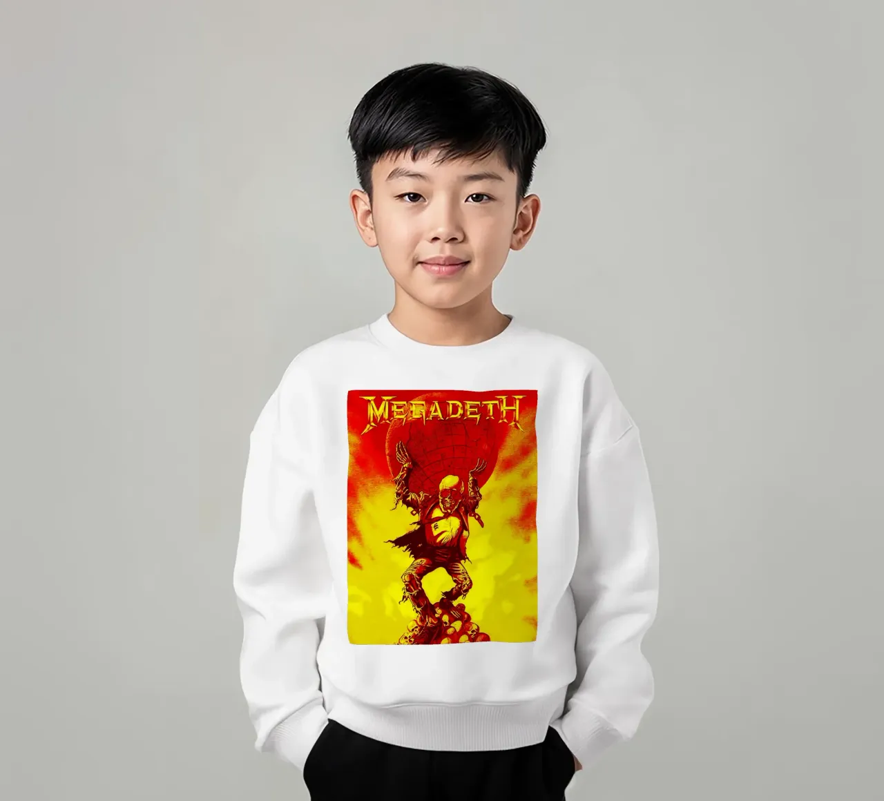 megadeth band art kids sweatshirt by vanhesling