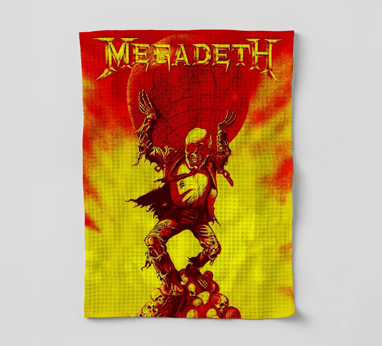 megadeth band art canovaccio da cucina da vanhesling