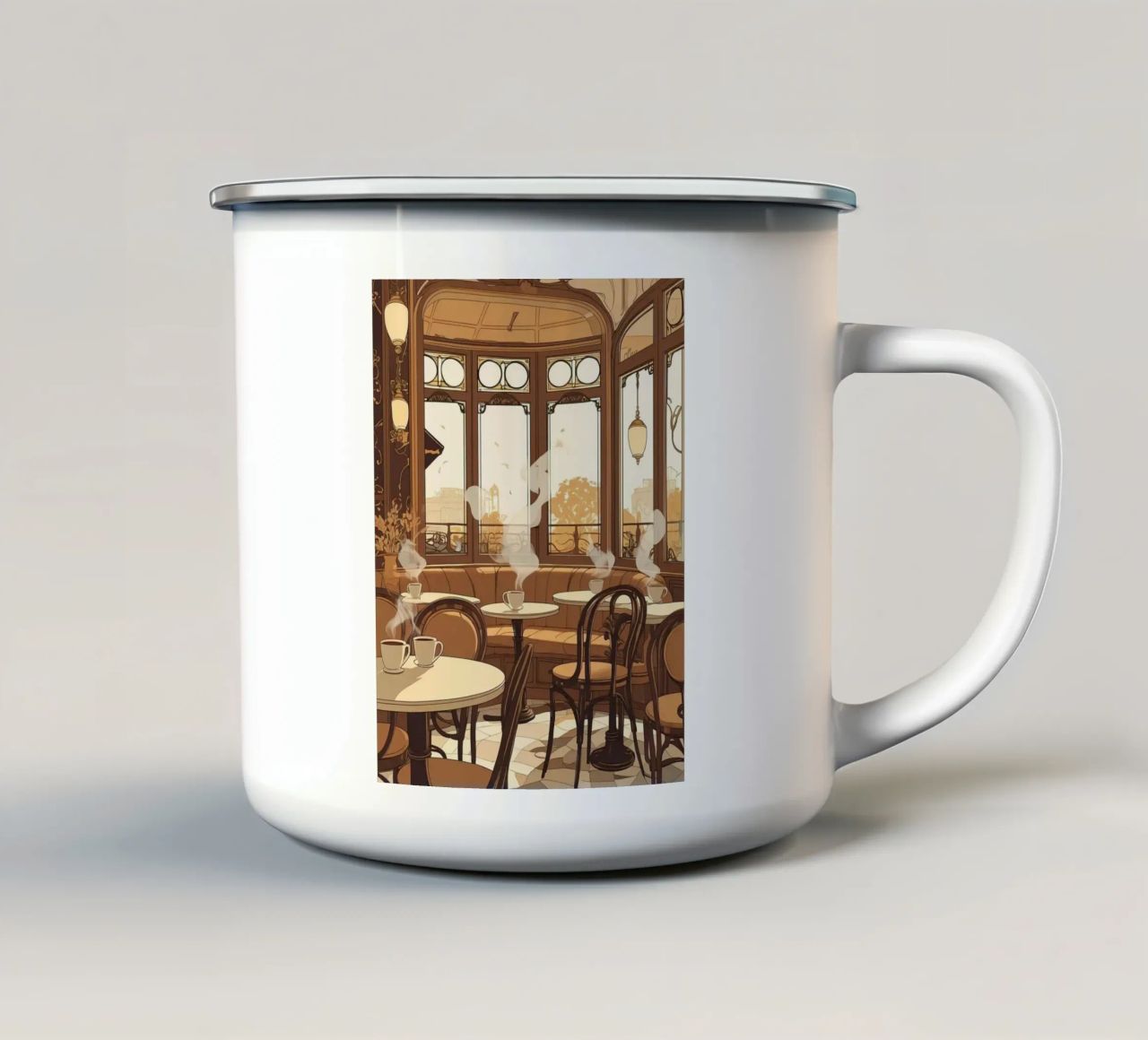 tavolo da caffè tazza in smalto da cofa home