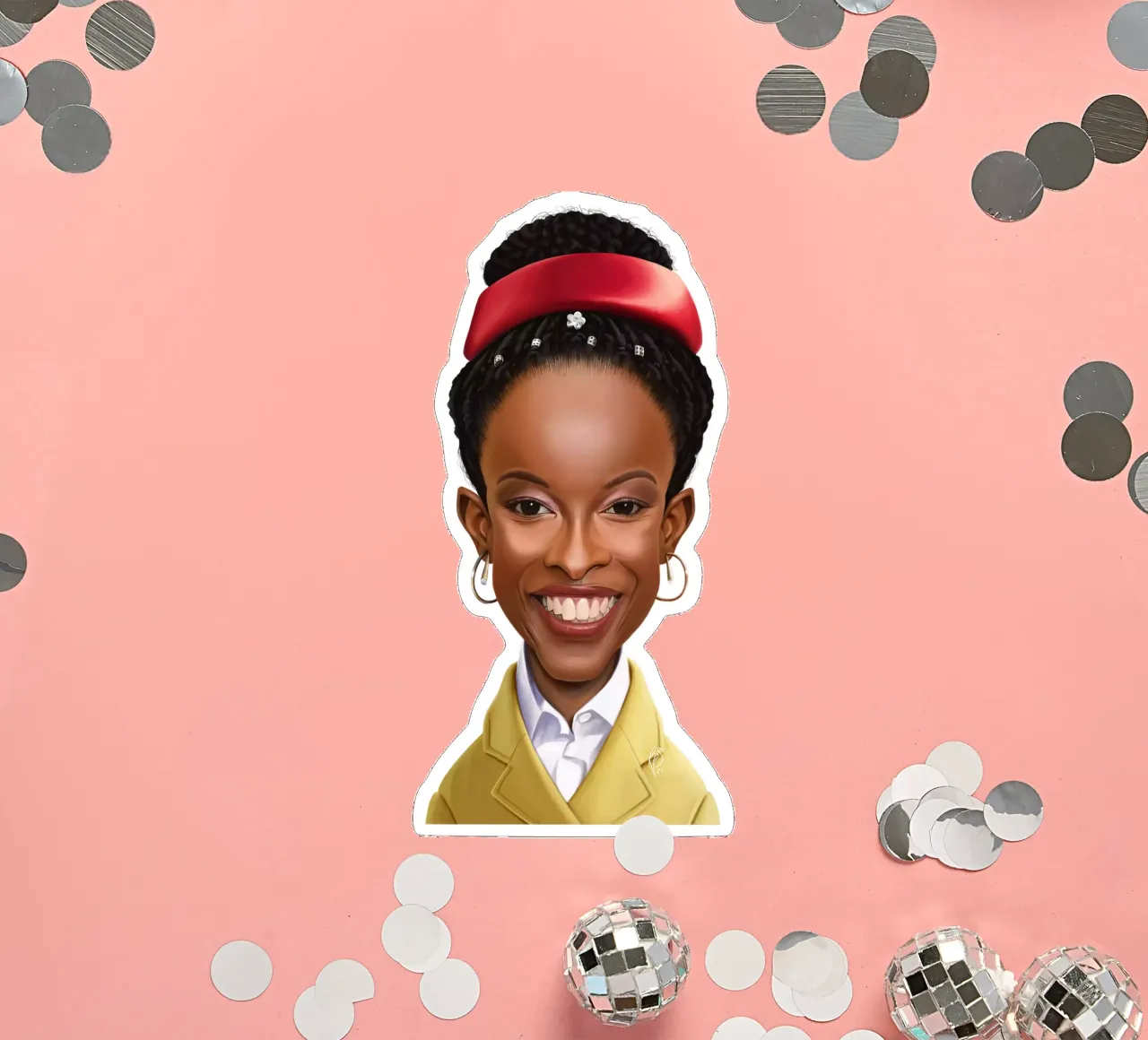 Amanda Gorman Sticker von Rob Art | Illustration