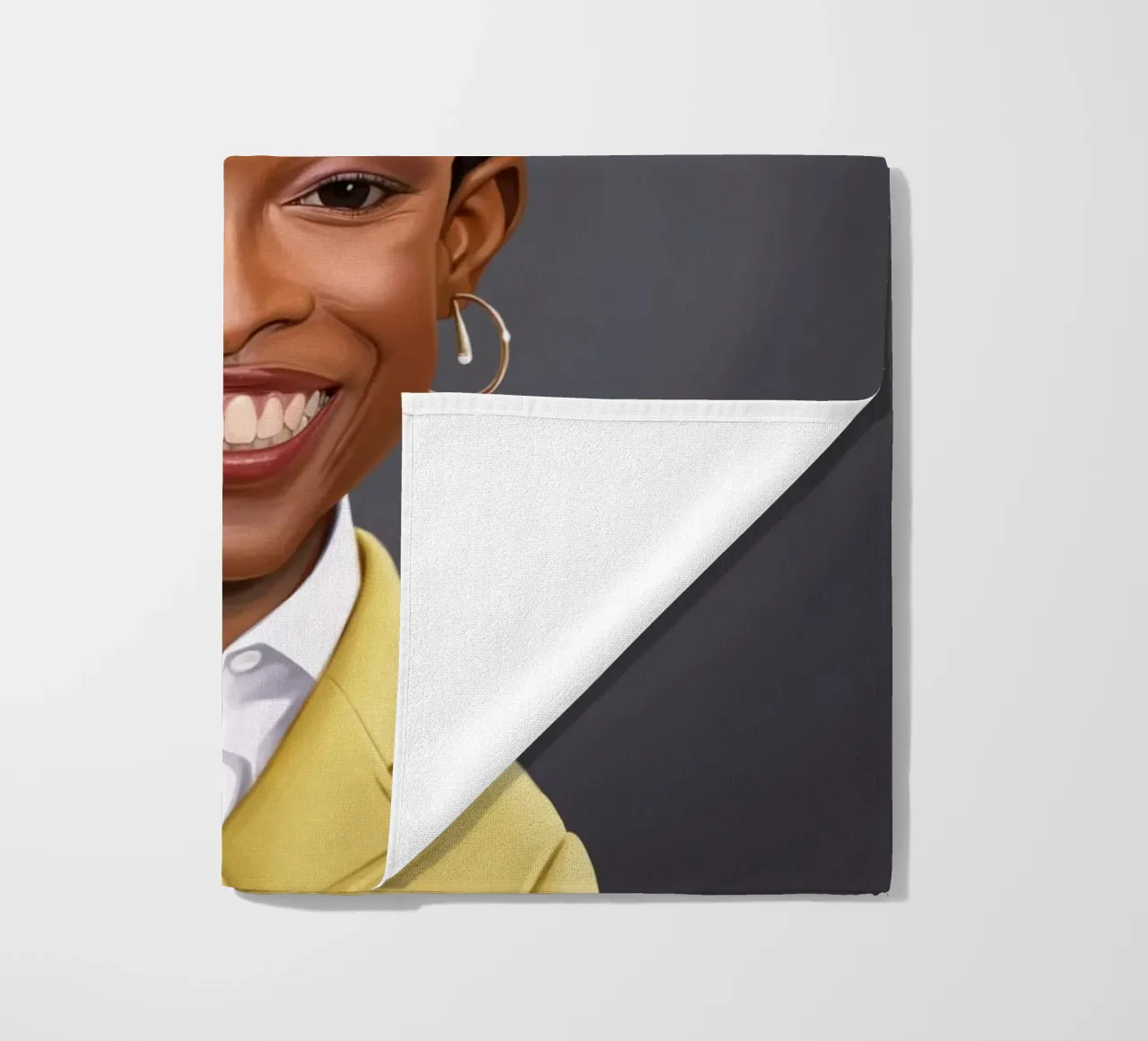Amanda Gorman beach towel by Rob Art | Illustration