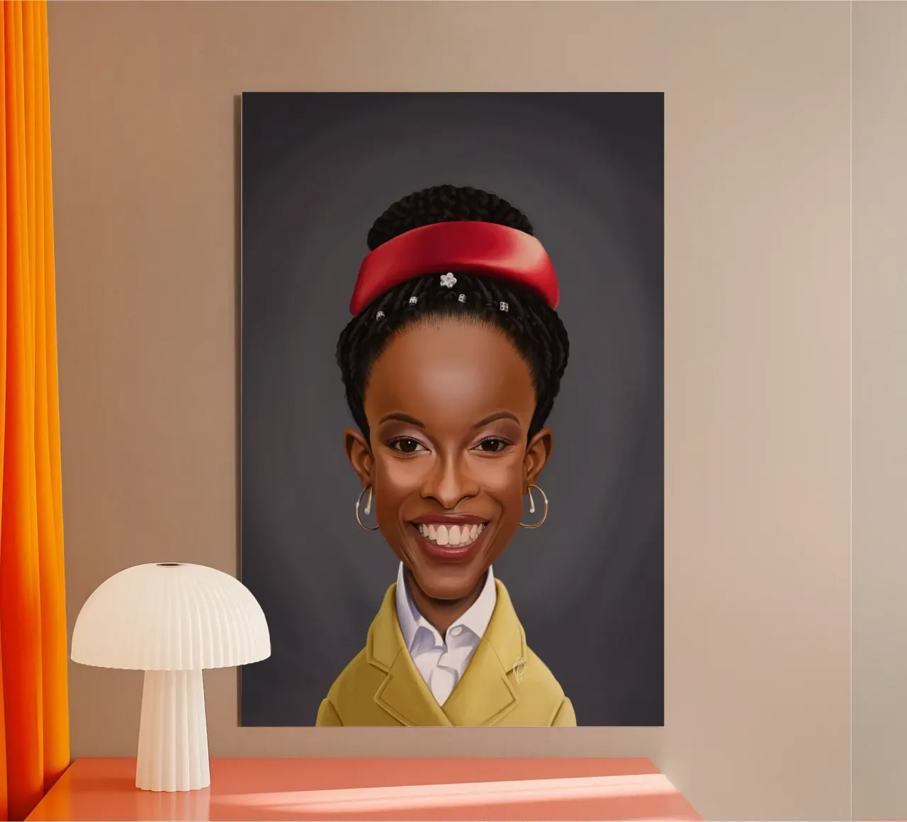 Amanda Gorman alluminio dibond da Rob Art | Illustration