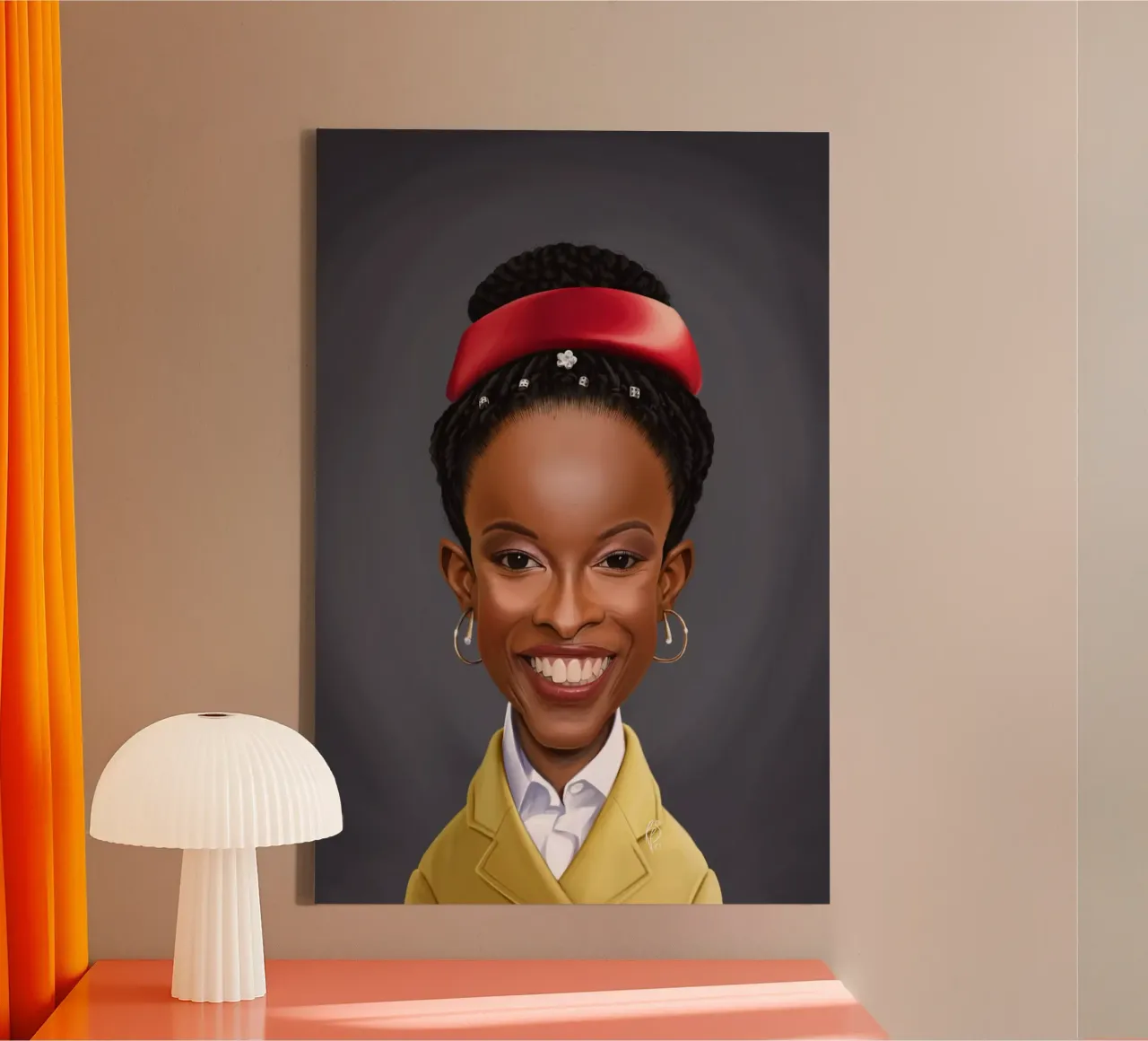 Amanda Gorman canvas by Rob Art | Illustration