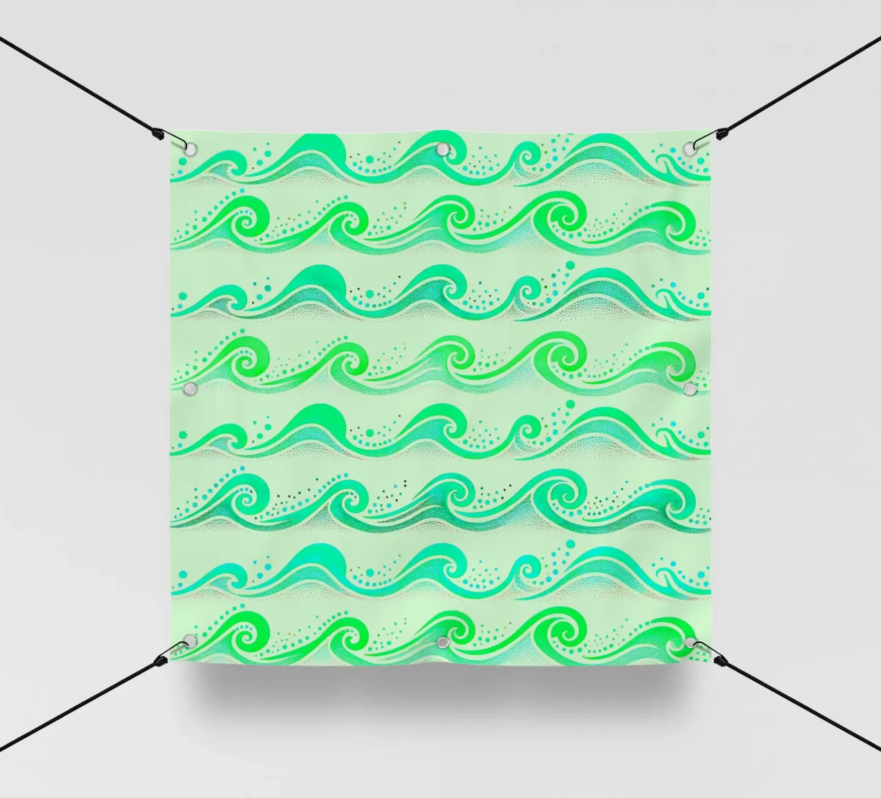 Onde verdi telo in pvc da SilverPegasus