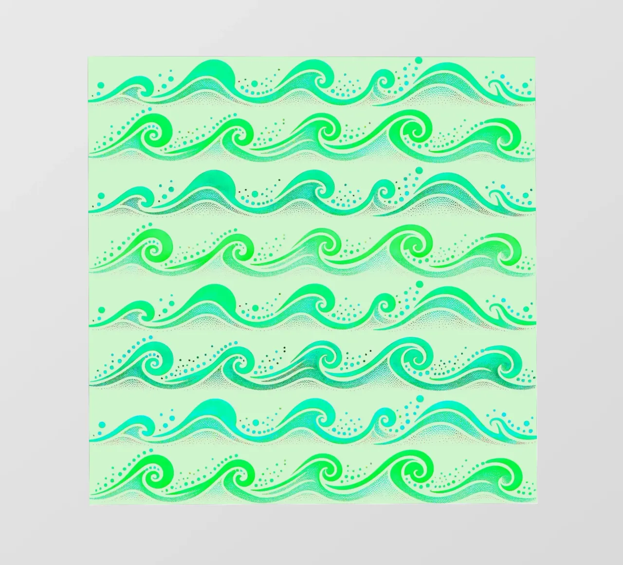 Onde verdi telo in pvc da SilverPegasus