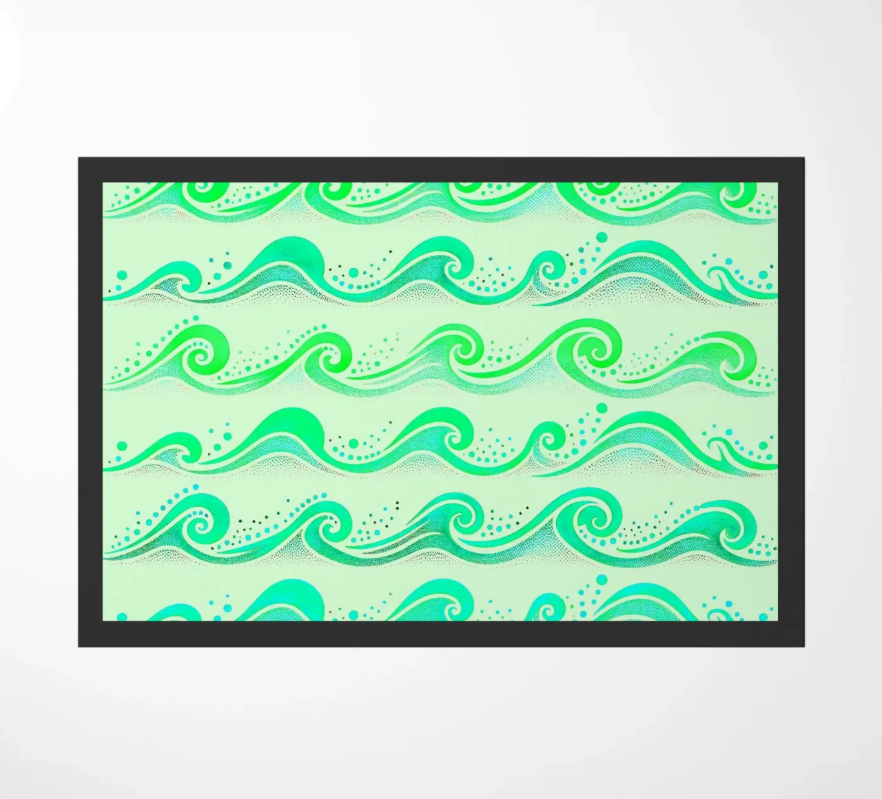 Waves Green doormat by SilverPegasus