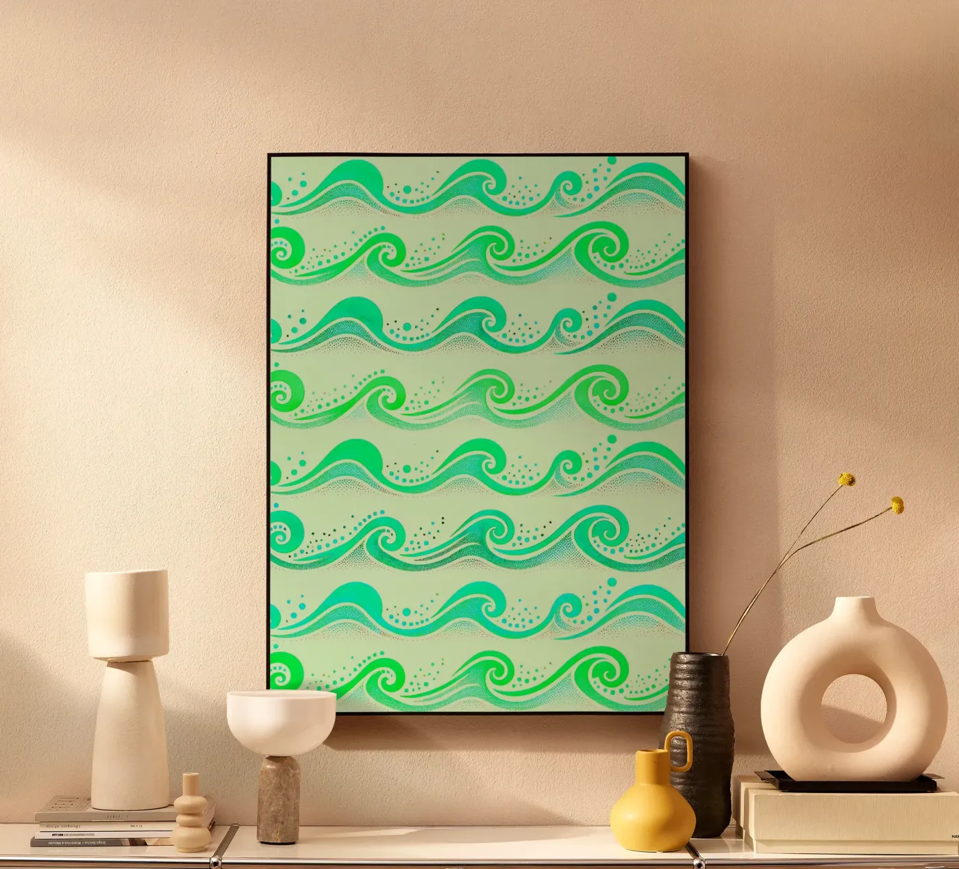 Waves Green plexiglas de SilverPegasus