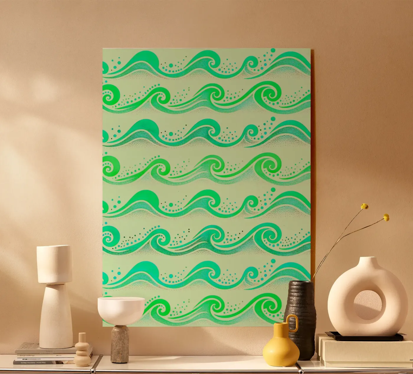 Waves Green plexiglas de SilverPegasus