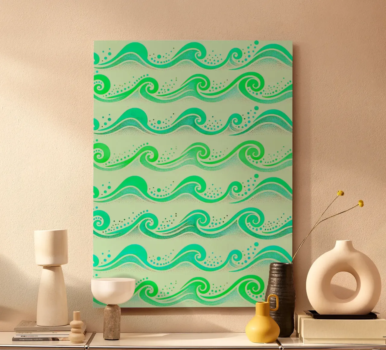 Onde verdi alluminio dibond da SilverPegasus