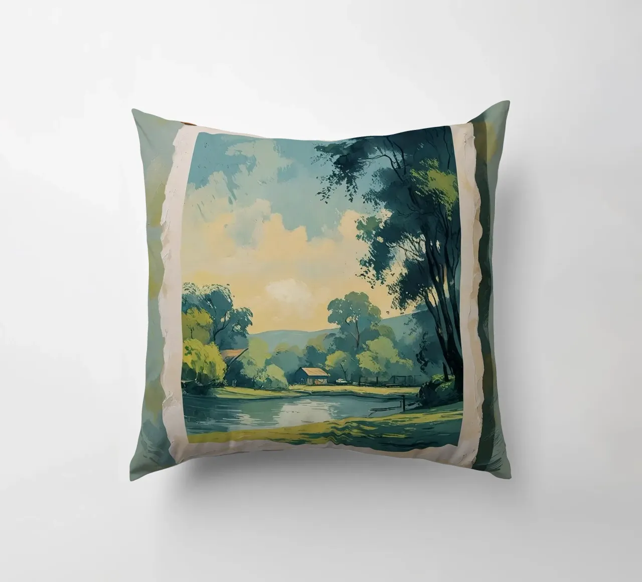 alberi stagno cuscino da cofa home