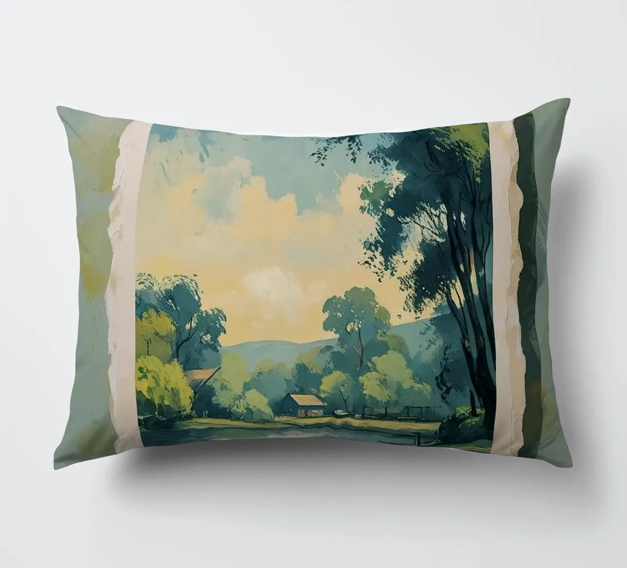 alberi stagno cuscino da cofa home