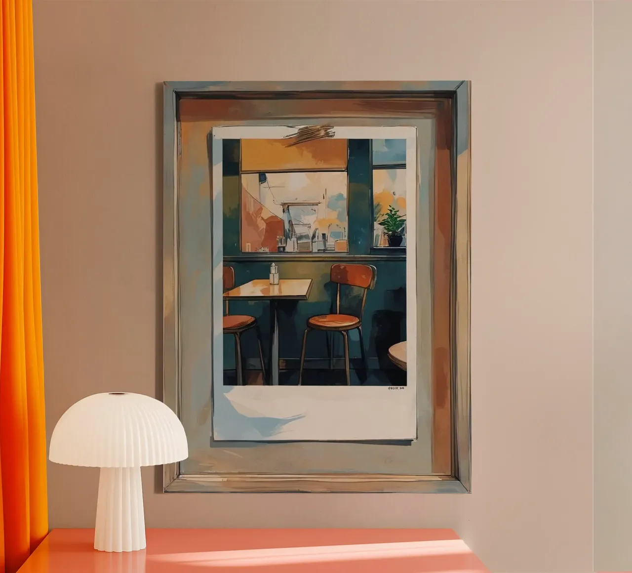 rustig thuis canvas met Baklijst van cofa home