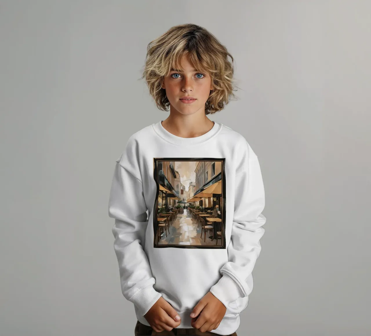 acera con asientos sudadera para niño de cofa home