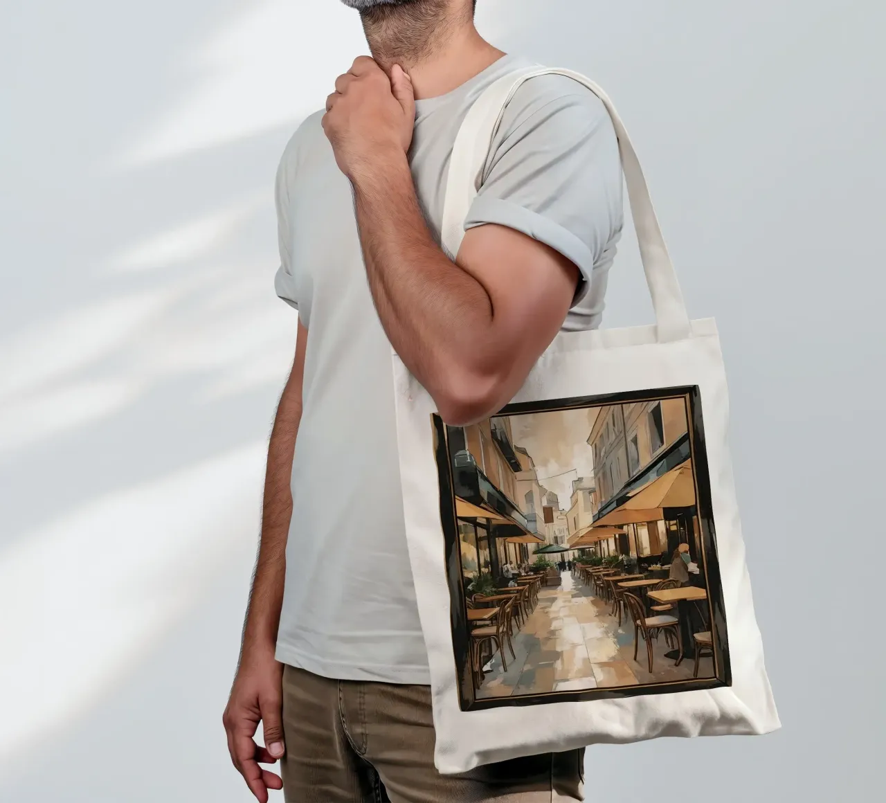 seating sidewalk tote bag by cofa home