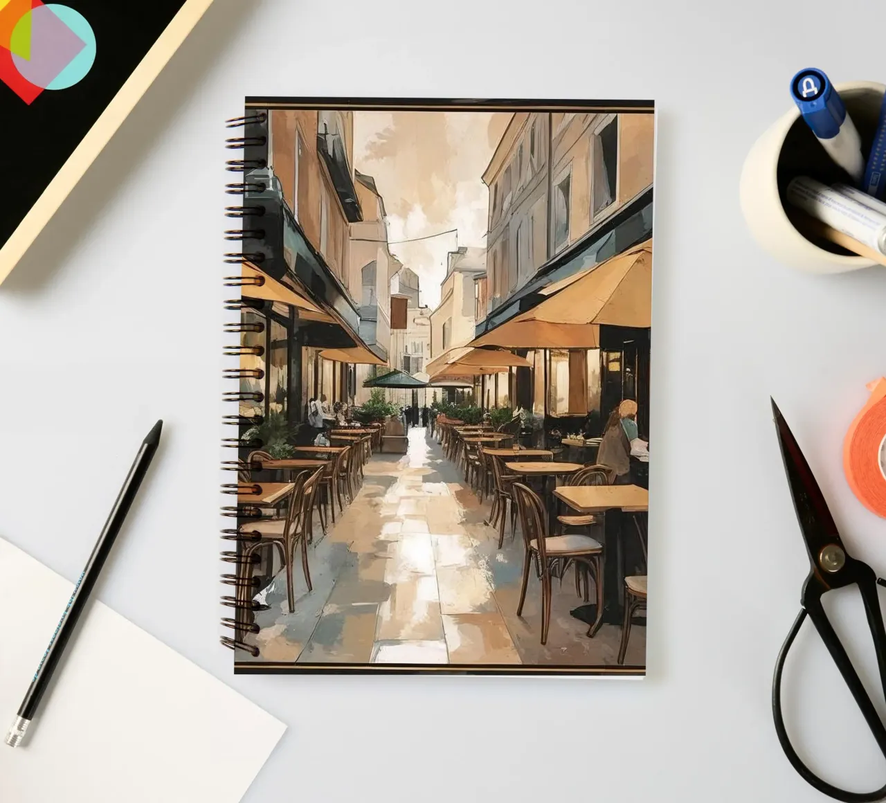 seating sidewalk spiral notebook by cofa home
