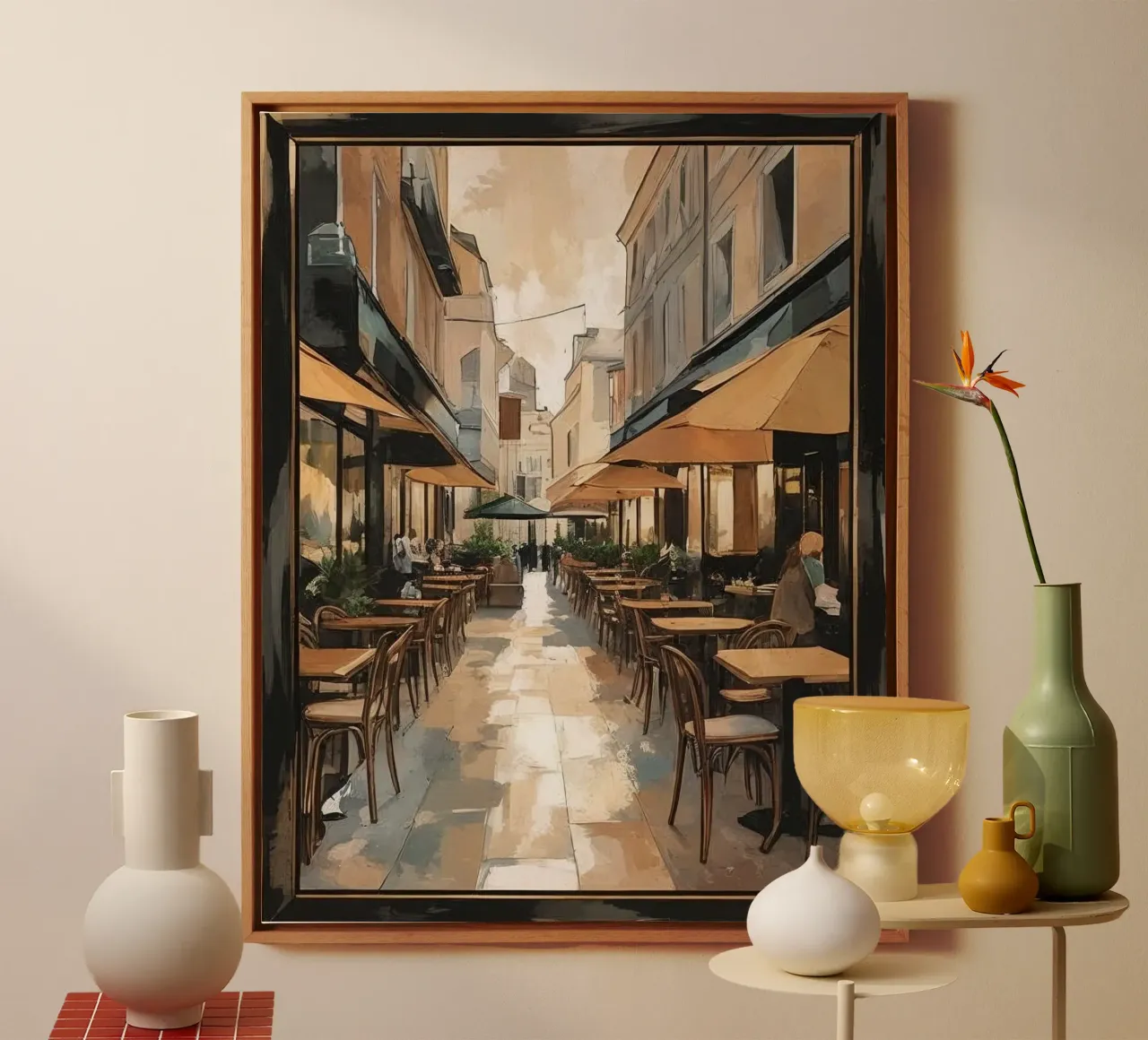 zitje stoep canvas met Baklijst van cofa home