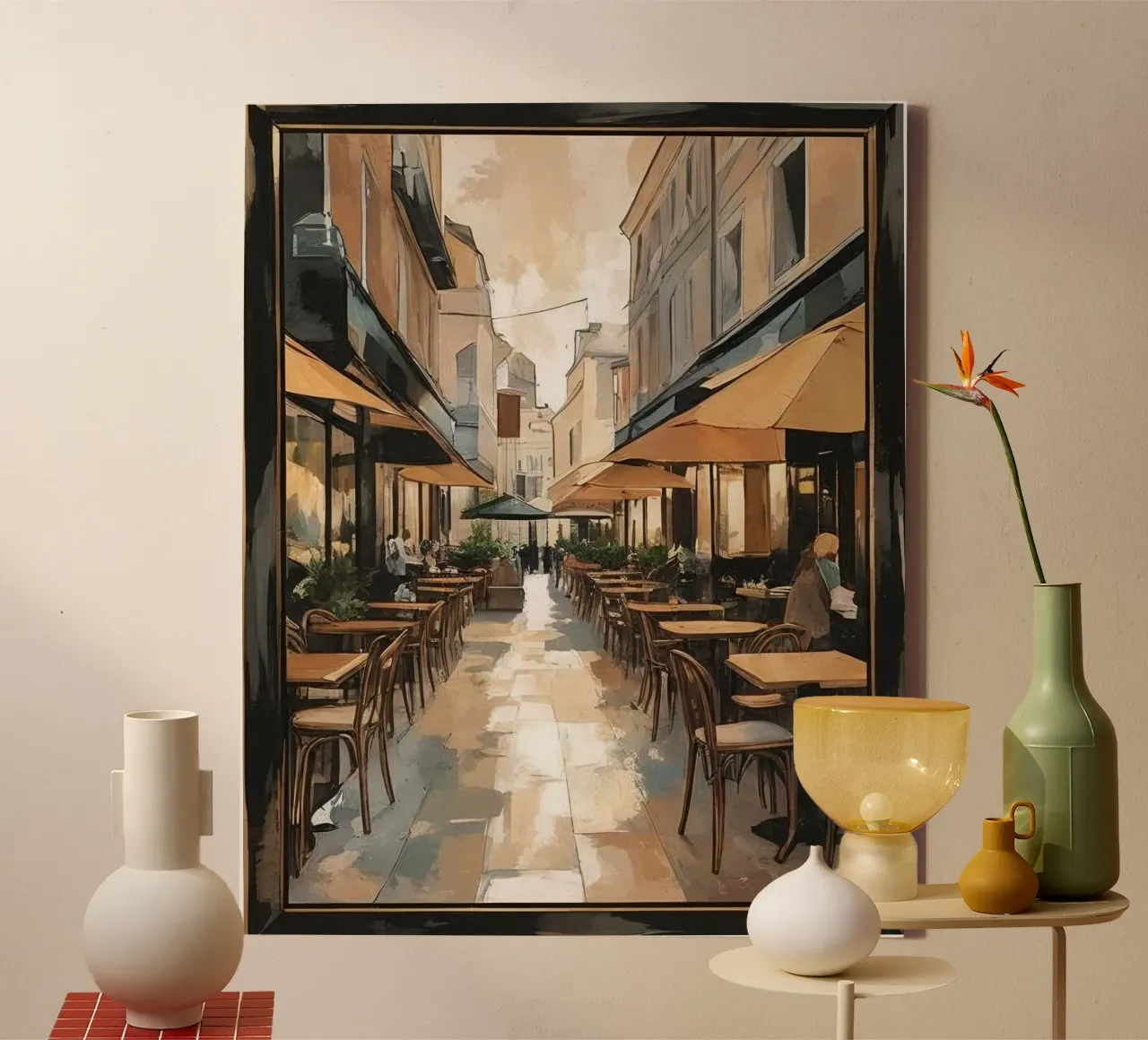 zitje stoep canvas met Baklijst van cofa home